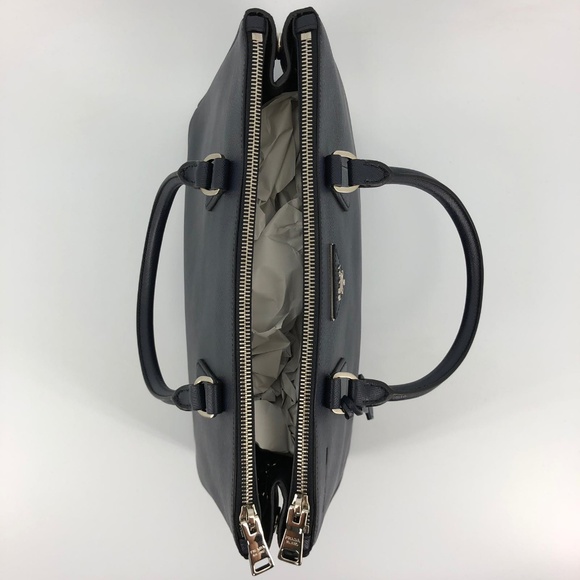 Prada Saffiano Lux Double-Zip Tote, Baltico - Picture 6 of 8